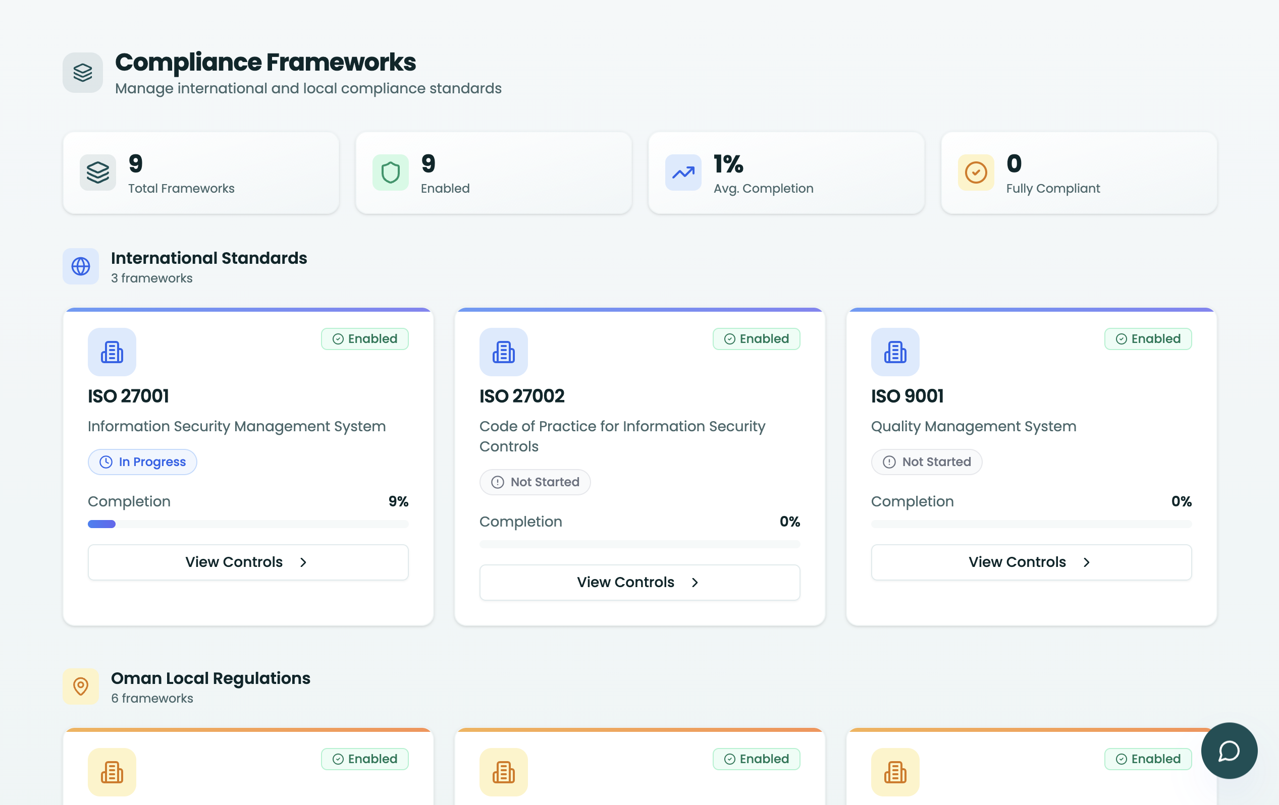 ManaraAI Compliance Automation module: framework mapping and gap tracking