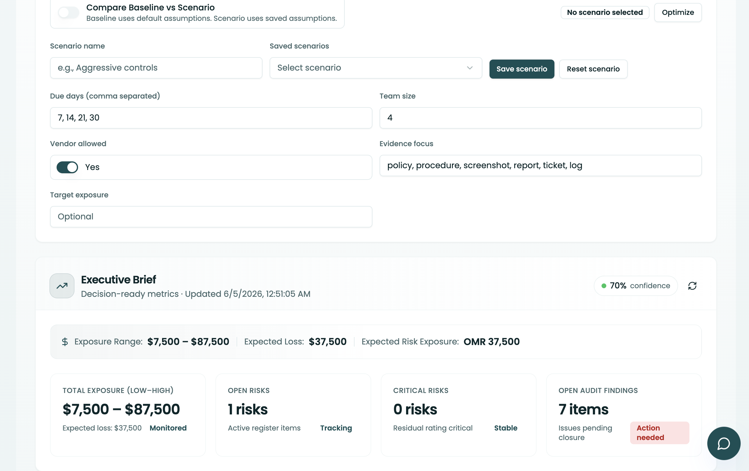 Impact Analyst module screenshot